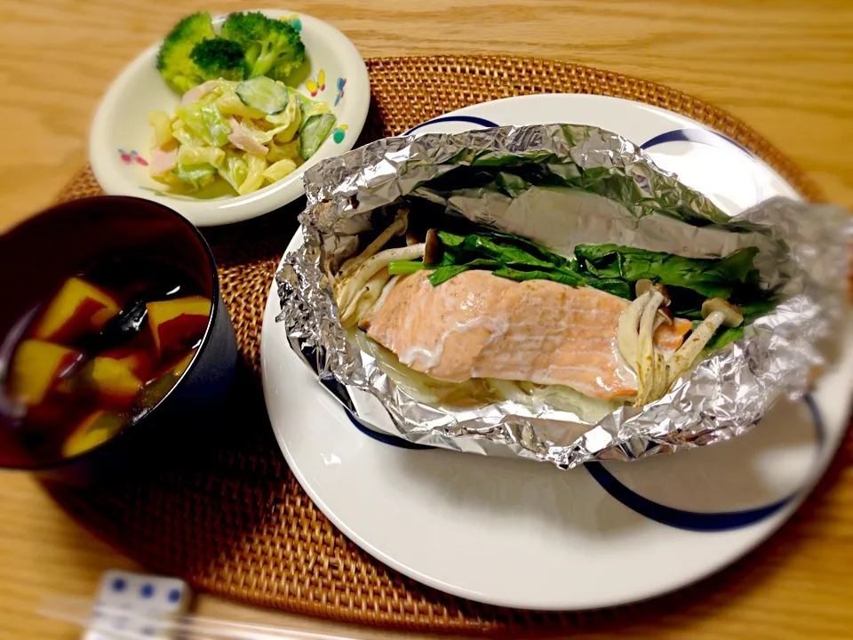 秋鮭のホイル焼き＊10/8|ゆきぼぅさん