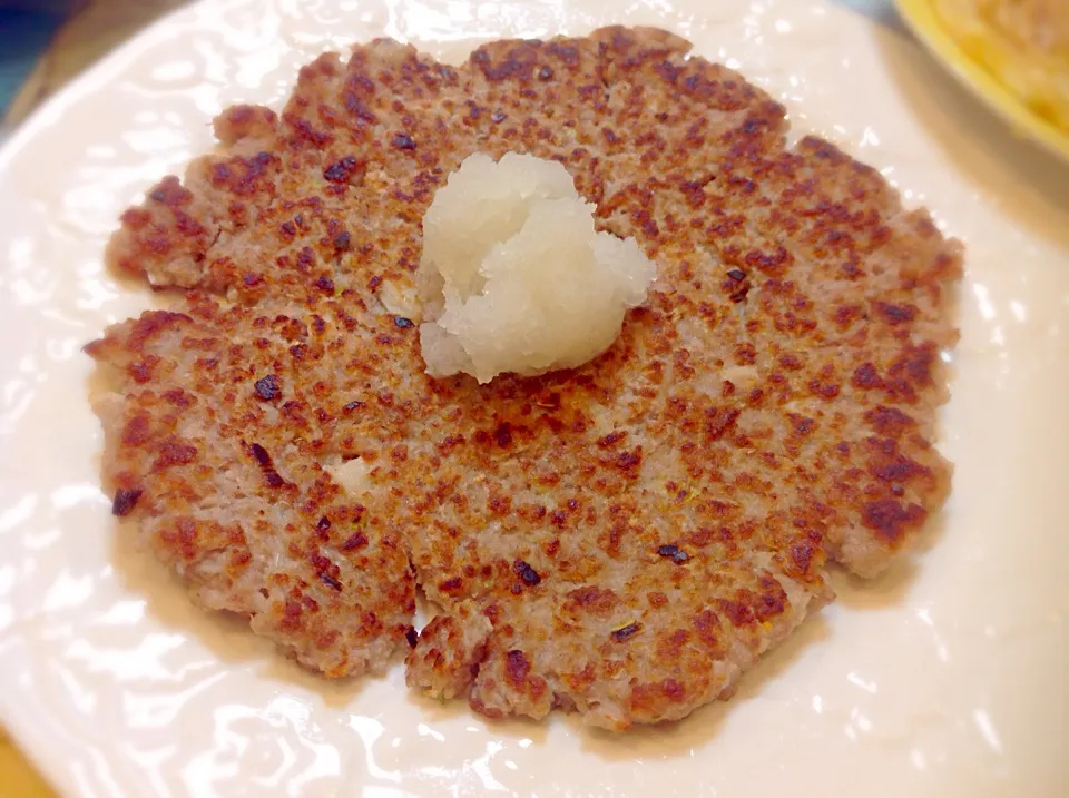 「すりおろし蓮根 & 豚挽肉」ののし焼き😋|アライさんさん