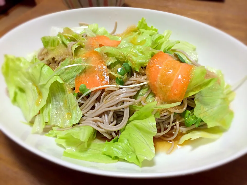 蕎麦サラダ 大根おろし＆ごま油in濃ゆめつゆ|あかりさん