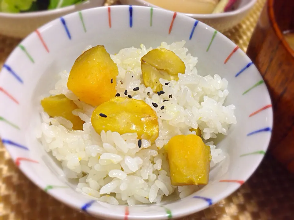 栗と安納芋のご飯🌰🍠|みほままこさん