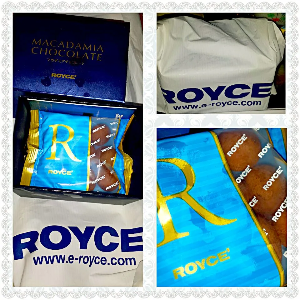 Snapdishの料理写真:Royce Macadamia covered dark chocolate...YUM!😋|natz lorenzanaさん