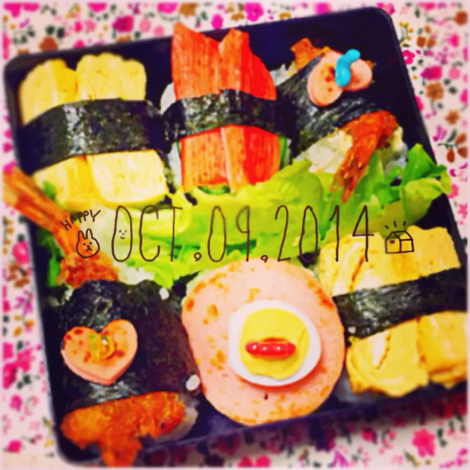 Snapdishの料理写真:♥︎握り風Lunch Box♥︎|Haz Haz ♡さん