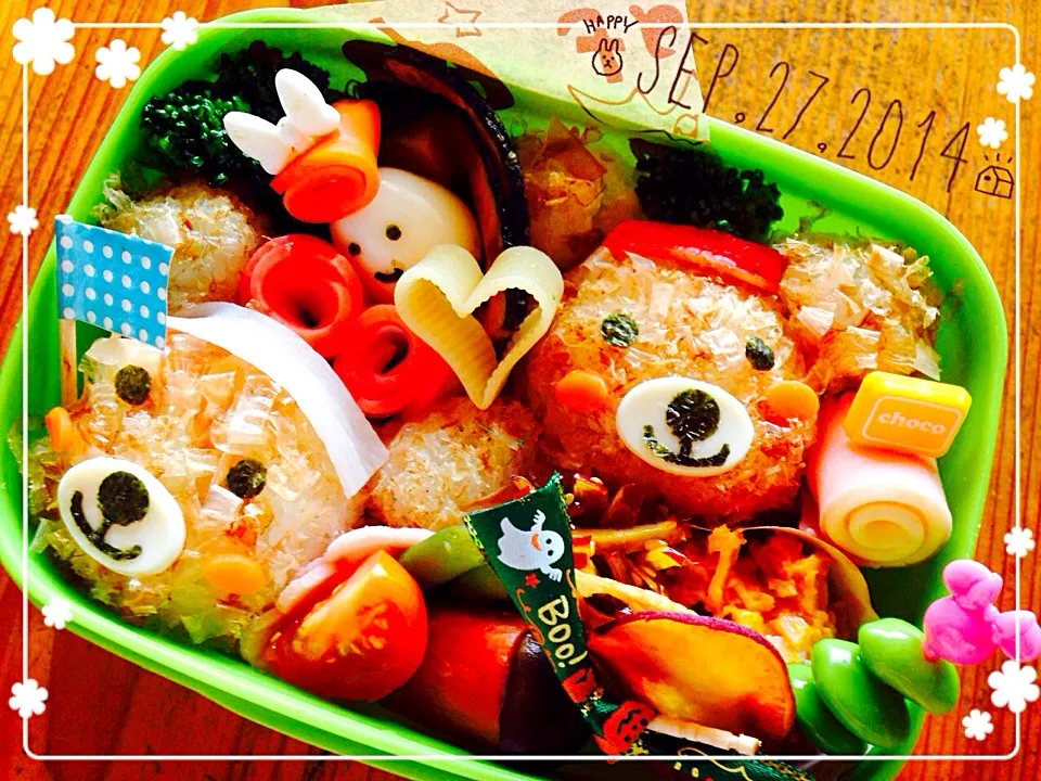 Snapdishの料理写真:クマさん弁当♡|TOMO#さん