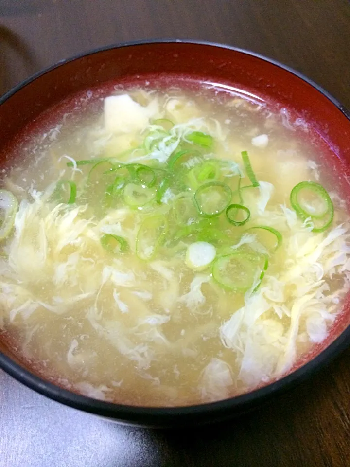 Snapdishの料理写真:豆腐とたまごの中華スープ|Yukoさん