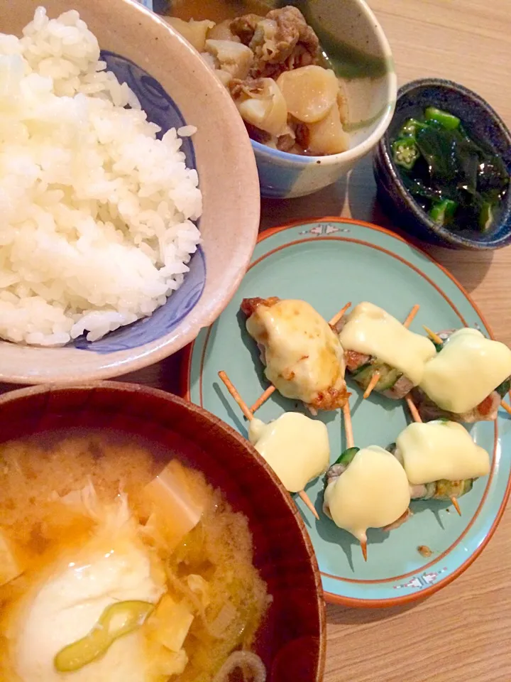 残り物で一人お昼ごはん|きむらゆりかさん