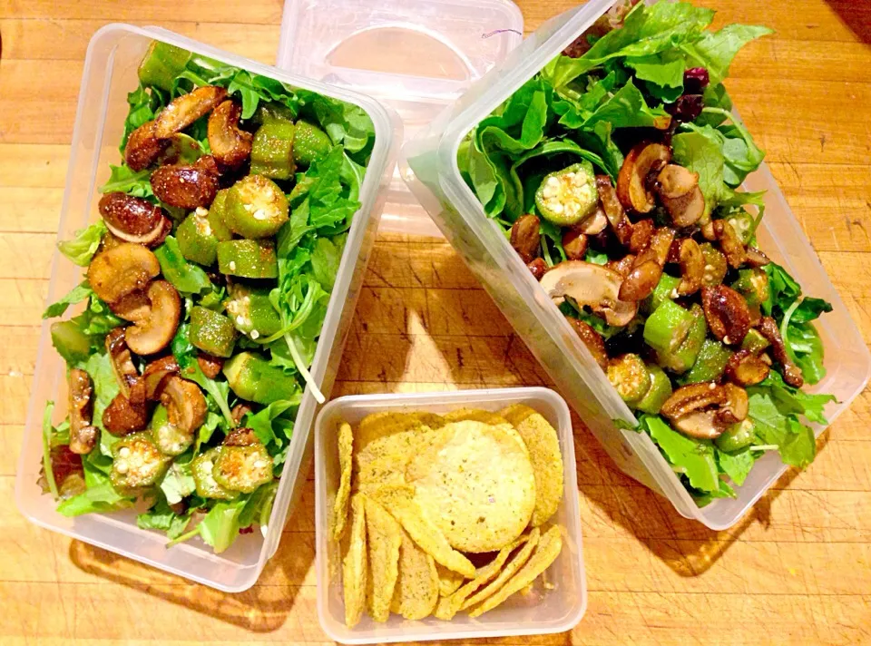 Kitosis approved diet salad and crackers|Cheryl Melnickさん