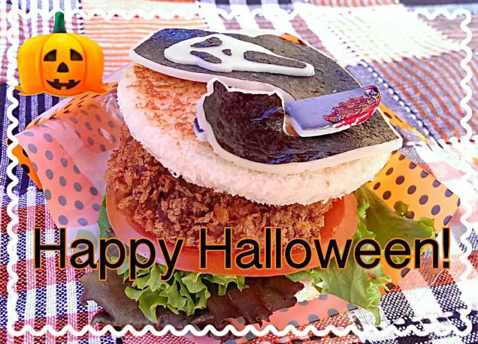 Snapdishの料理写真:👻Halloween Sandwich for School Lunch👻 ハロウィンサンドイッチ キャラ弁|The Reinhartsさん