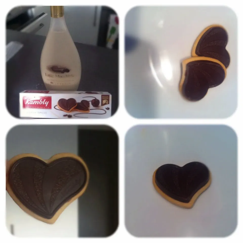 Chocolate truffle cookies and coffee liquor from my friend who went to Italy x|🍓Jolejo🍓さん