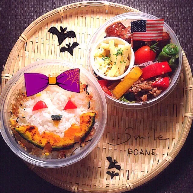 ハロウィン弁当\♥︎/|ポァン◡̈*❤︎さん