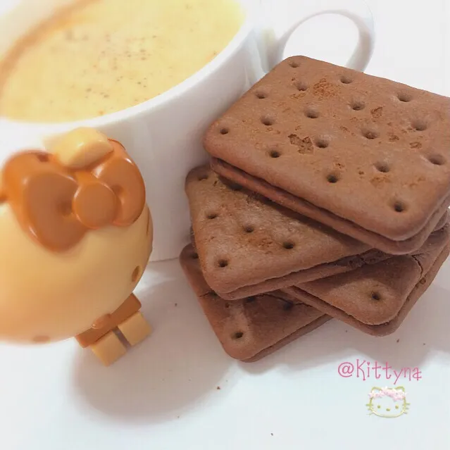 Snapdishの料理写真:█Ɔ ू(๑´ڡ｀๑)۶🍫੭ੇ巧克力夹心饼干🎀|🎀Kittyna🌸さん