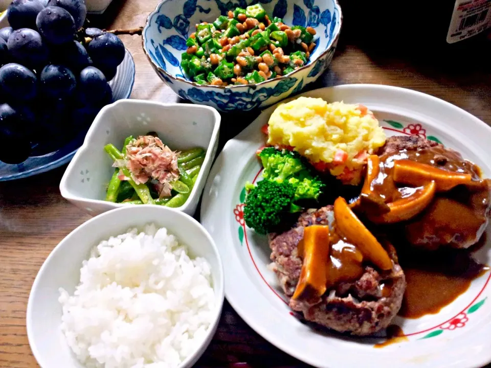 デミグラスハンバーグ定食|JELLYさん