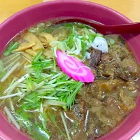 Snapdishの料理写真:牛すじラーメン、醤油|ぷりん体さん