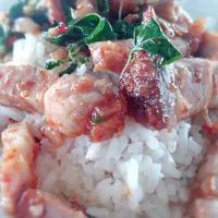 Basil Pork Rice.🍛🍴|Romchalee Treetodさん