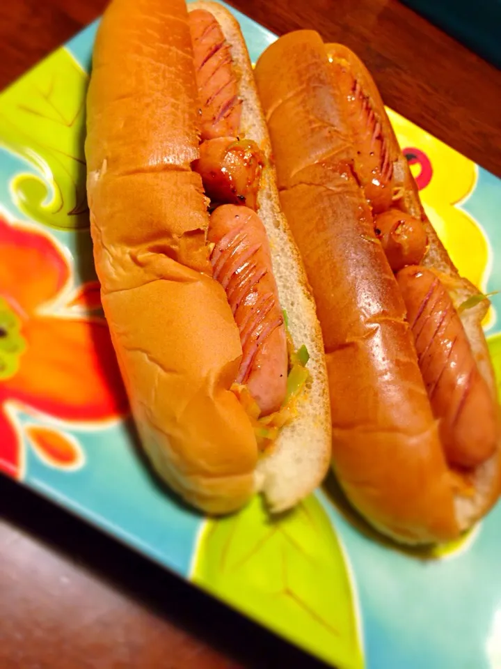 シンプルhot dogで朝ごはん♡|さくたえさん