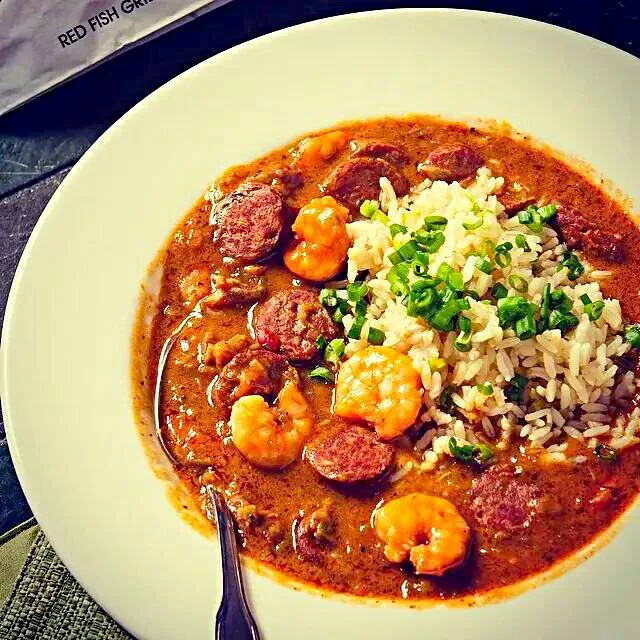 Snapdishの料理写真:💦🐟💦2014 Louisiana Seafood Festival💦🐟💦 #Seafood #Louisiana #Lifestyle #Holidays/Celebrations 🎭 ♨ 🎭 Alligator Sausage Seafood Gumbo at Red Fish Grill in New Orlea|Alisha GodsglamGirl Matthewsさん