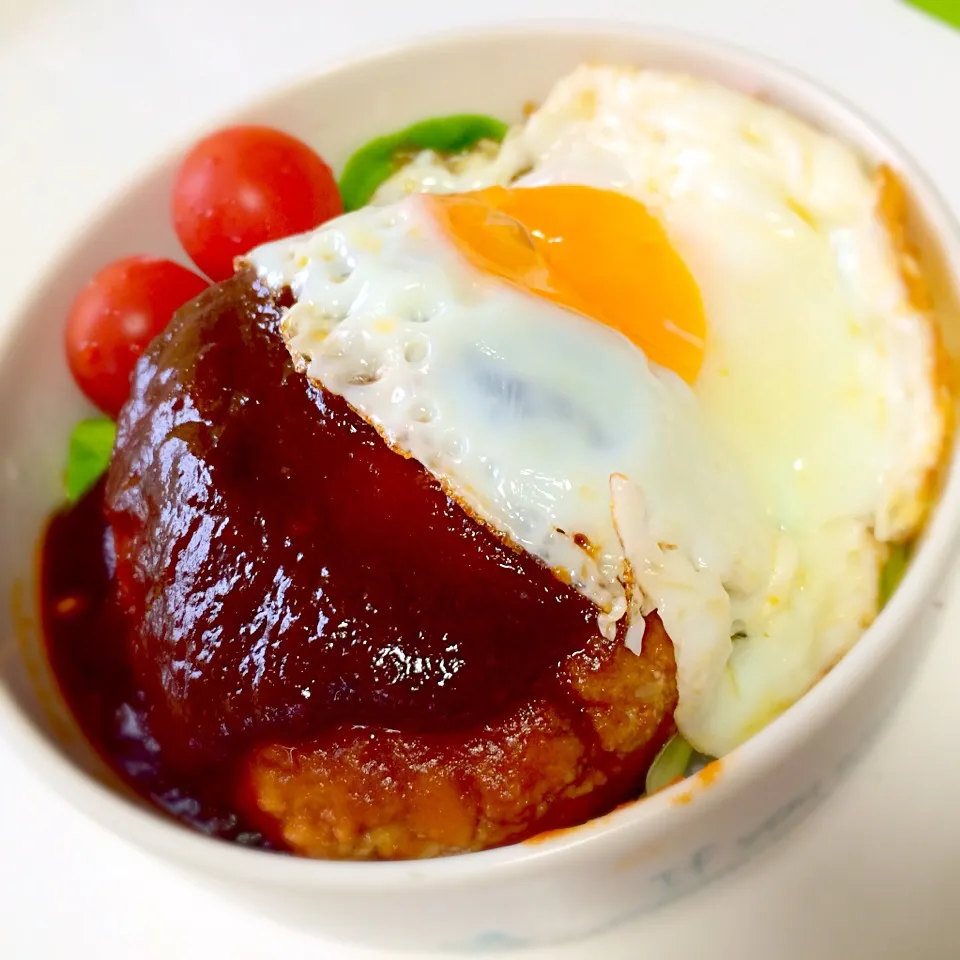 豆腐ハンバーグのロコモコ弁当|えみさん