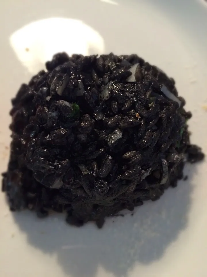 Crni rižoto od sipe;) Black squid risotto Dalmatian style;))|aястасияさん