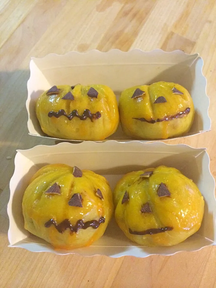 Snapdishの料理写真:ジャックオランタンのスイートポテト🎃|cocomikaさん