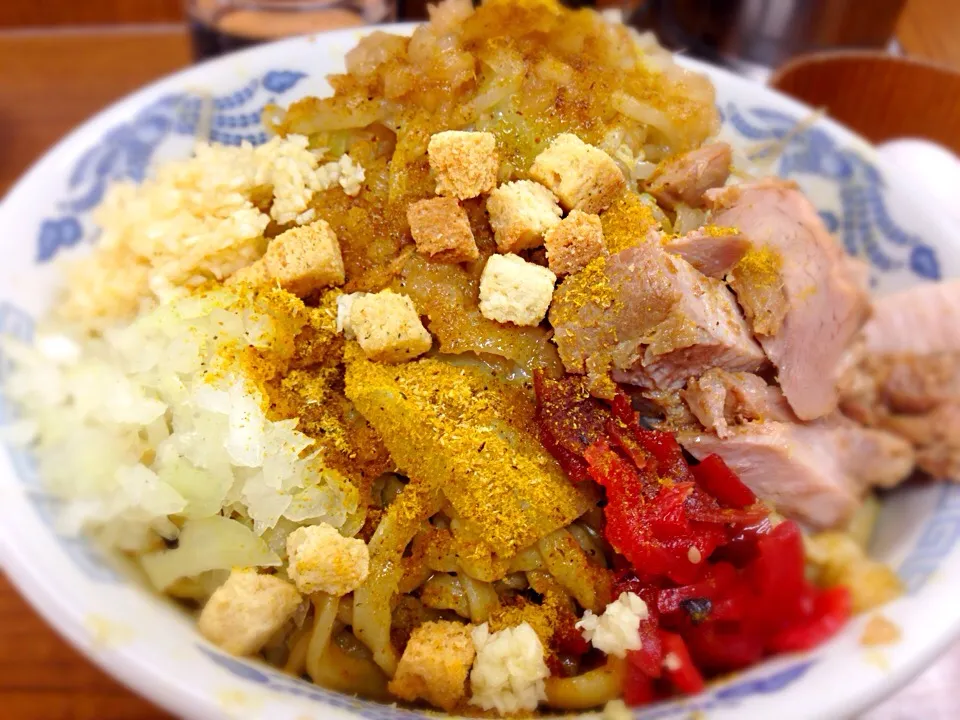 ラーメンの店どでん 限定油そばカレー味 ¥750|ま〜ちんさん