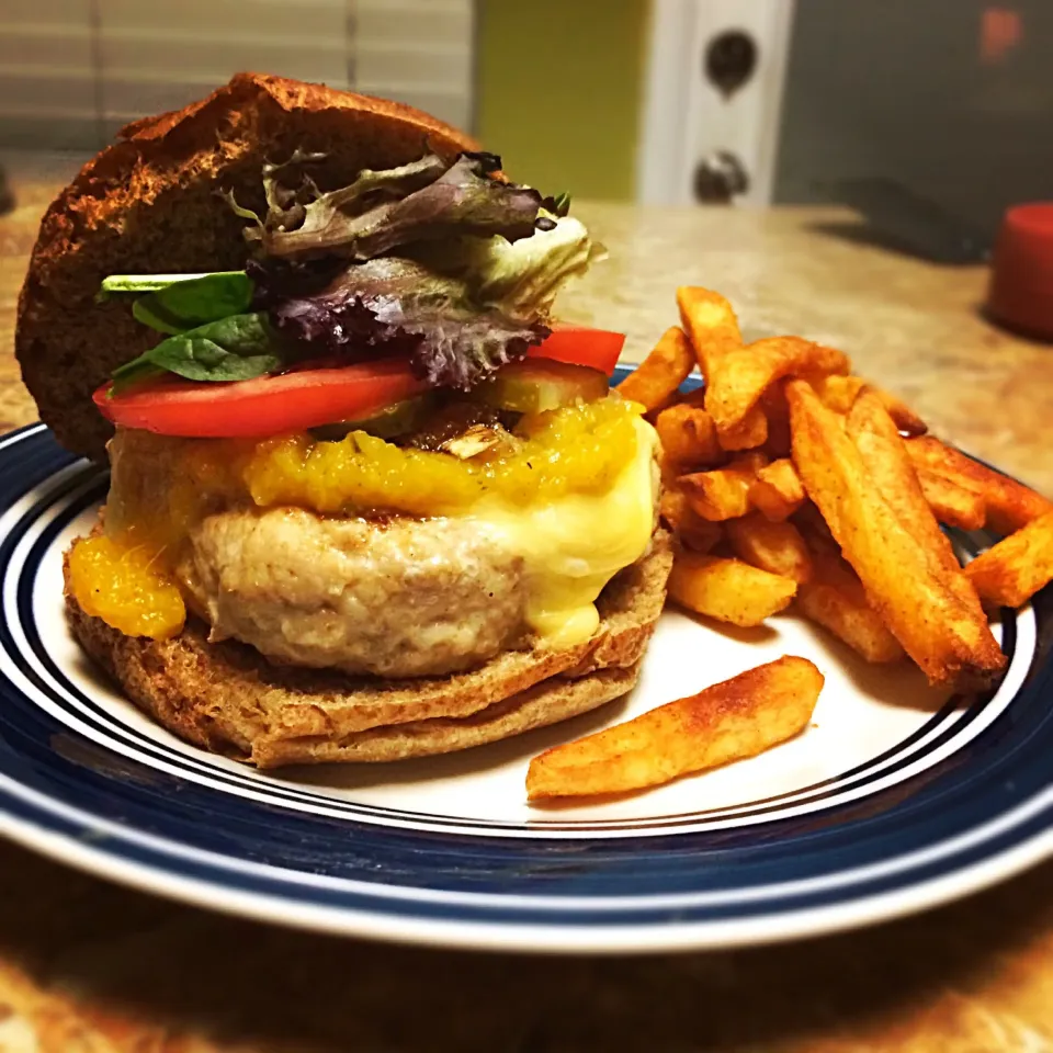 Chicken Burger with Butternut Squash Chutney|Jacoby Greeneさん