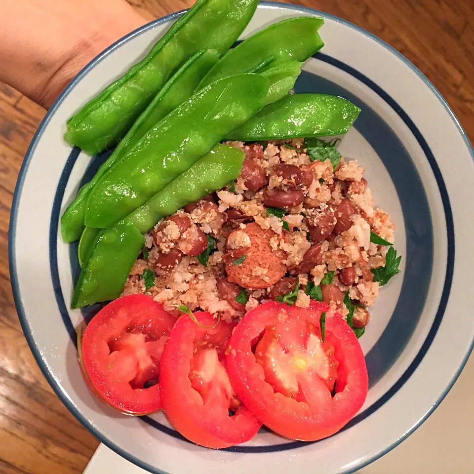 Mixido with tomatoes and snap peas|victoria valerioさん