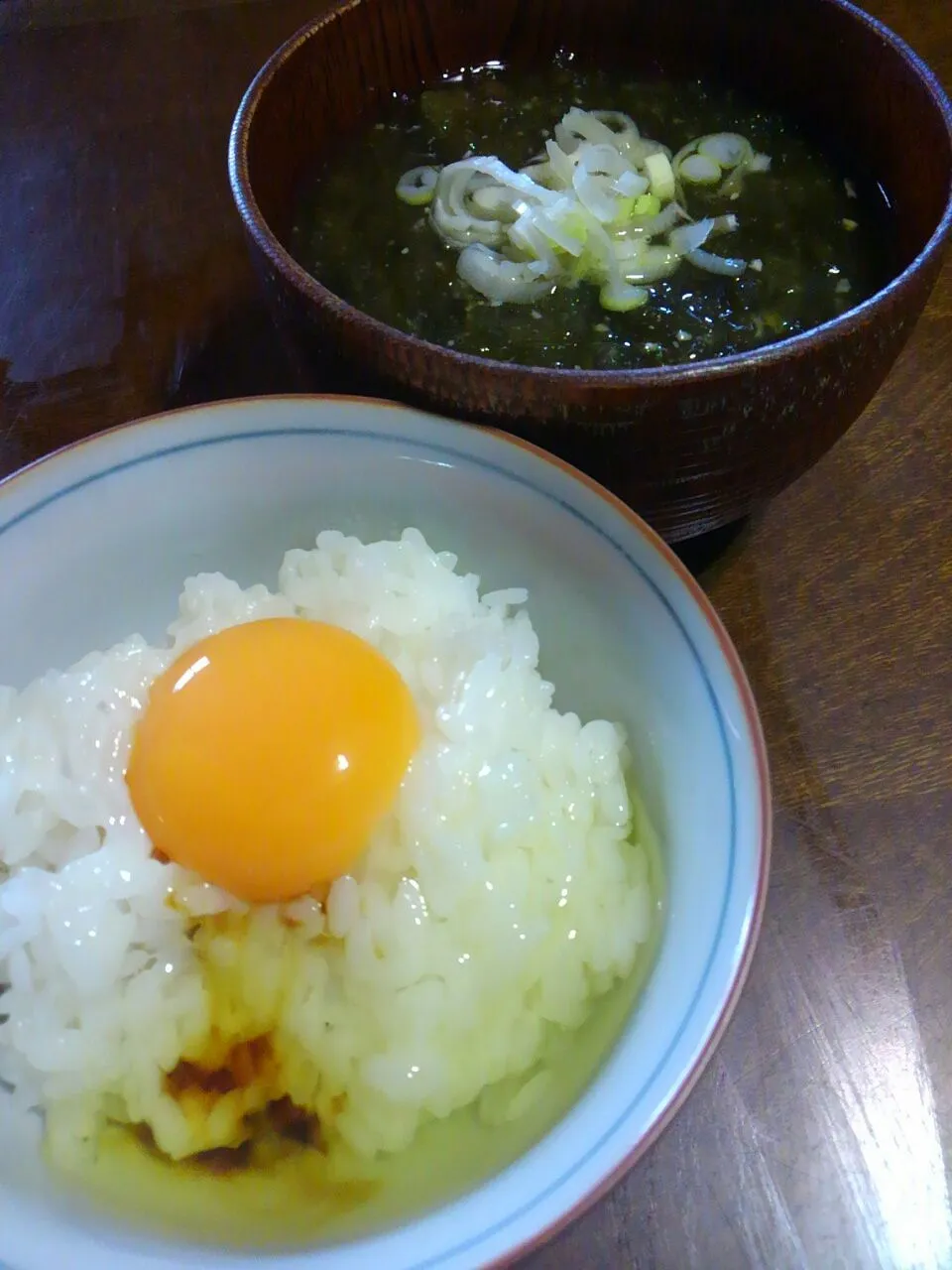 大阪産卵がけ土鍋ごはんとあおさの味噌汁|プロフーモさん