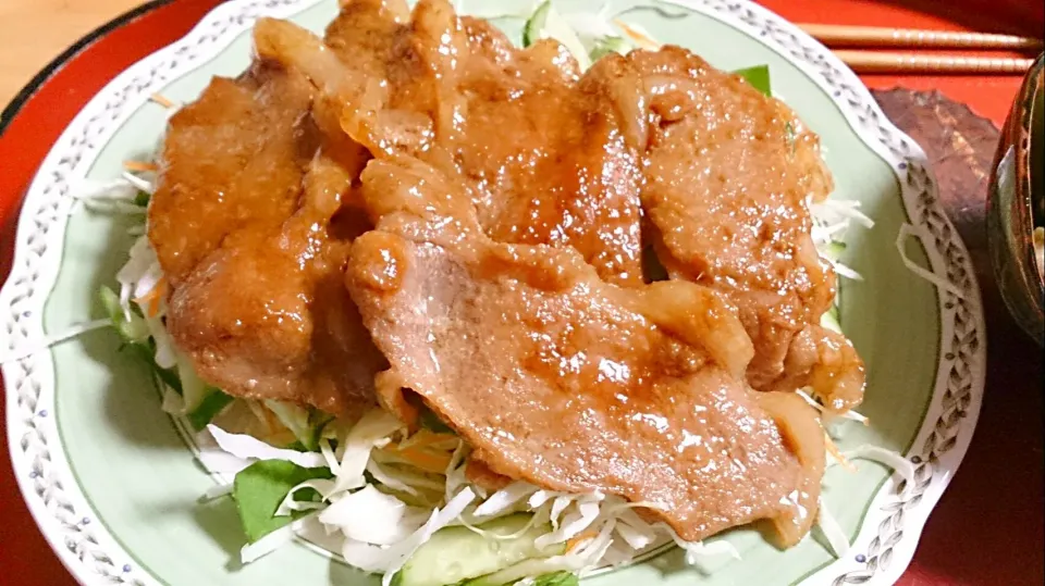 10/12 ginger fried pork #しょうが焼き #豚肉|タップダンスシチーさん