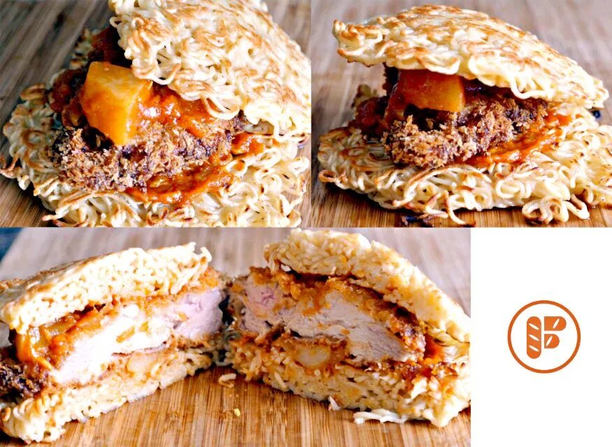 Chicken Katsu with Japanese Kare in Ramen Sandwich|Daniel Limさん