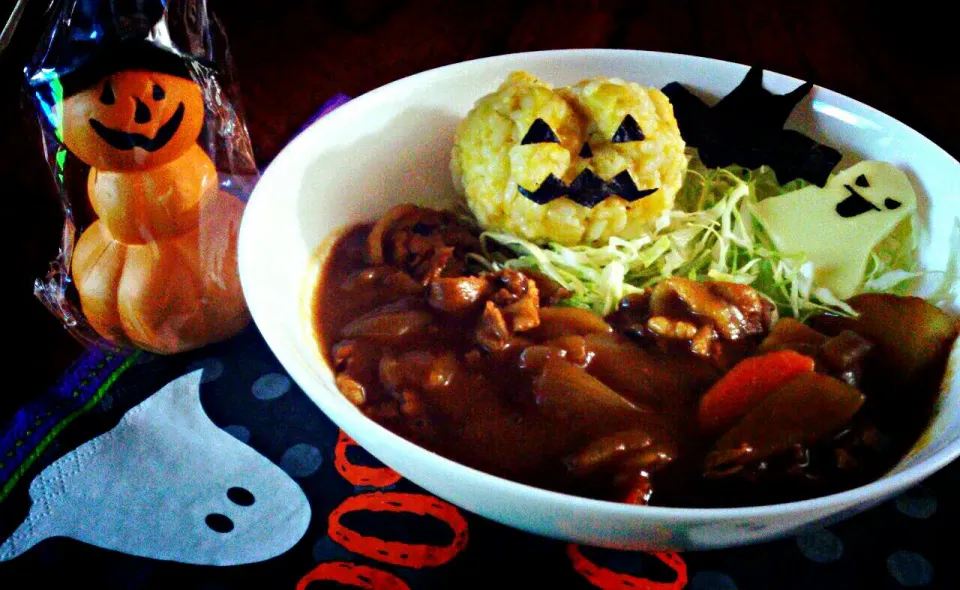 Snapdishの料理写真:ハロウィンカレー|さっちんさん