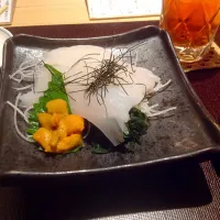 Snapdishの料理写真:Squid and uni|Bethany M. Longさん