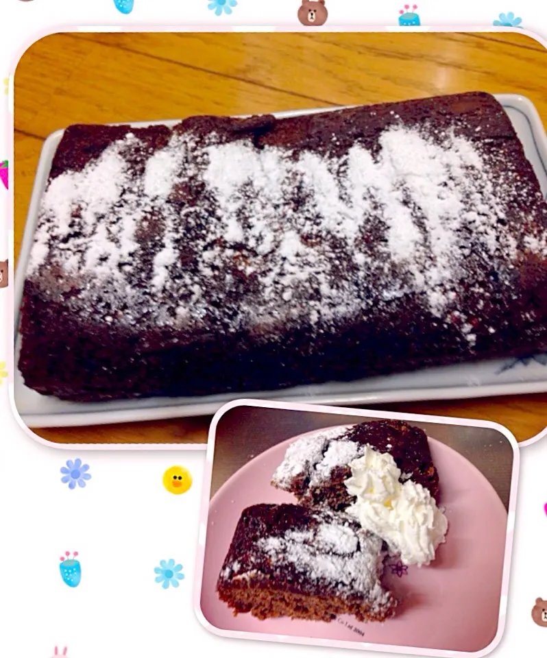 Snapdishの料理写真:ルクエで チョコレートケーキ💓|Hiroko Suzukiさん