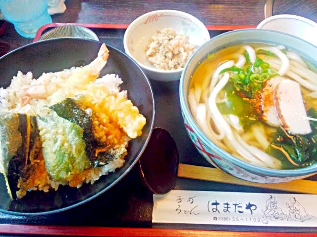 天丼うどん定食|うたかた。さん