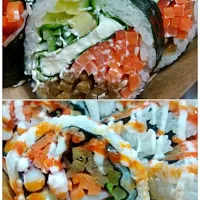 new york GIMBAB
뉴욕김밥-크림치즈.오징어