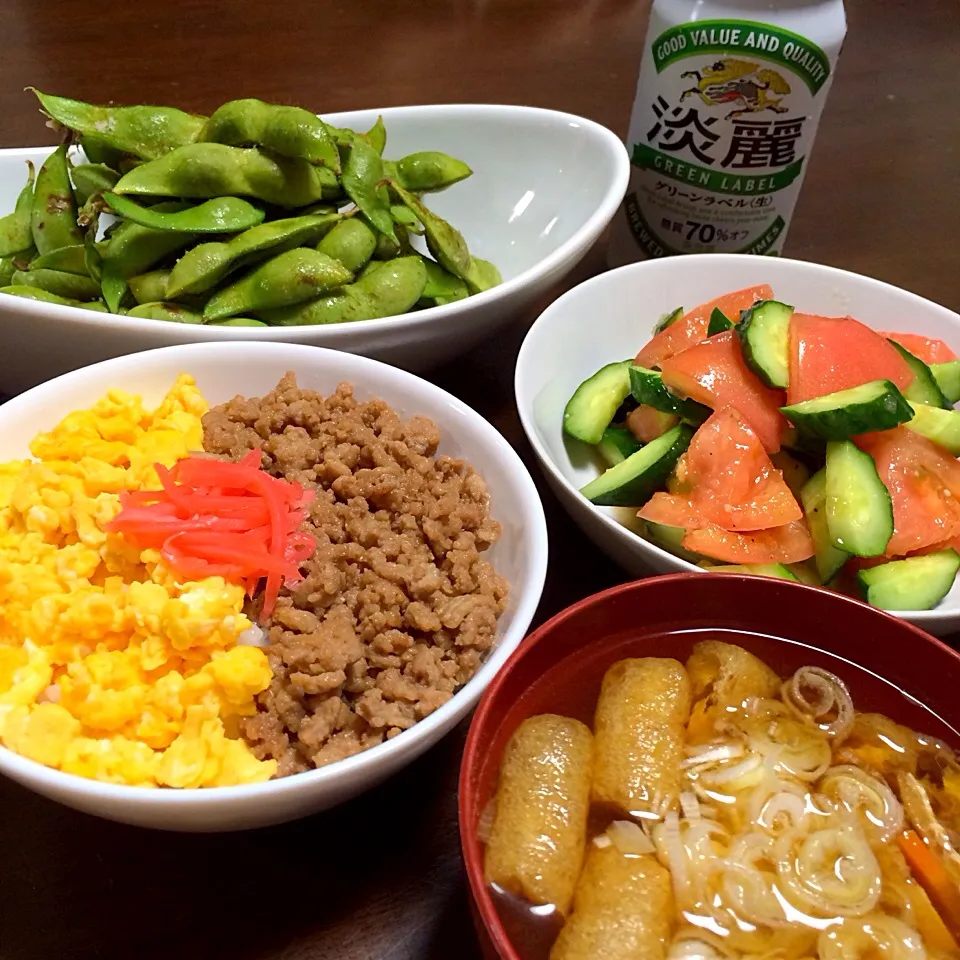 そぼろご飯。|かおちゃんさん