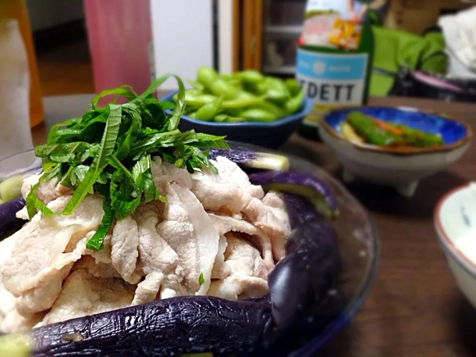 「豚肉の冷しゃぶ＊一味たっぷり胡麻醤油たれ」|Mari Tomitaさん