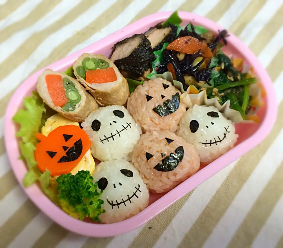 Snapdishの料理写真:ハロウィン弁当（2歳1ヶ月娘弁）|makkyさん