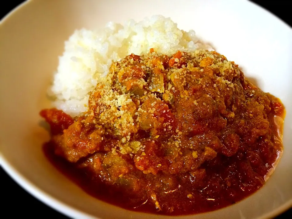 チキンキーマトマトカレー♡|ぷっくりんこ💙さん