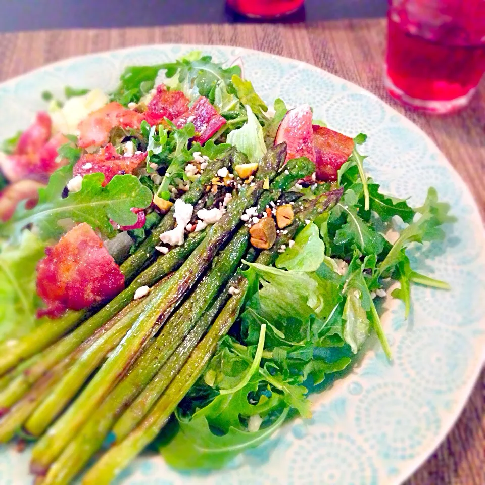 Fig Salads w/ baked asparagus|michyさん