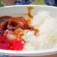 Snapdishの料理写真:グリーンヒルホテルのたこカレー|Gosukeさん