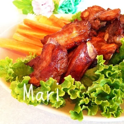 旦那さんリクエスト💗極ウマ❗️がっつりスペアリブ|Mariさん
