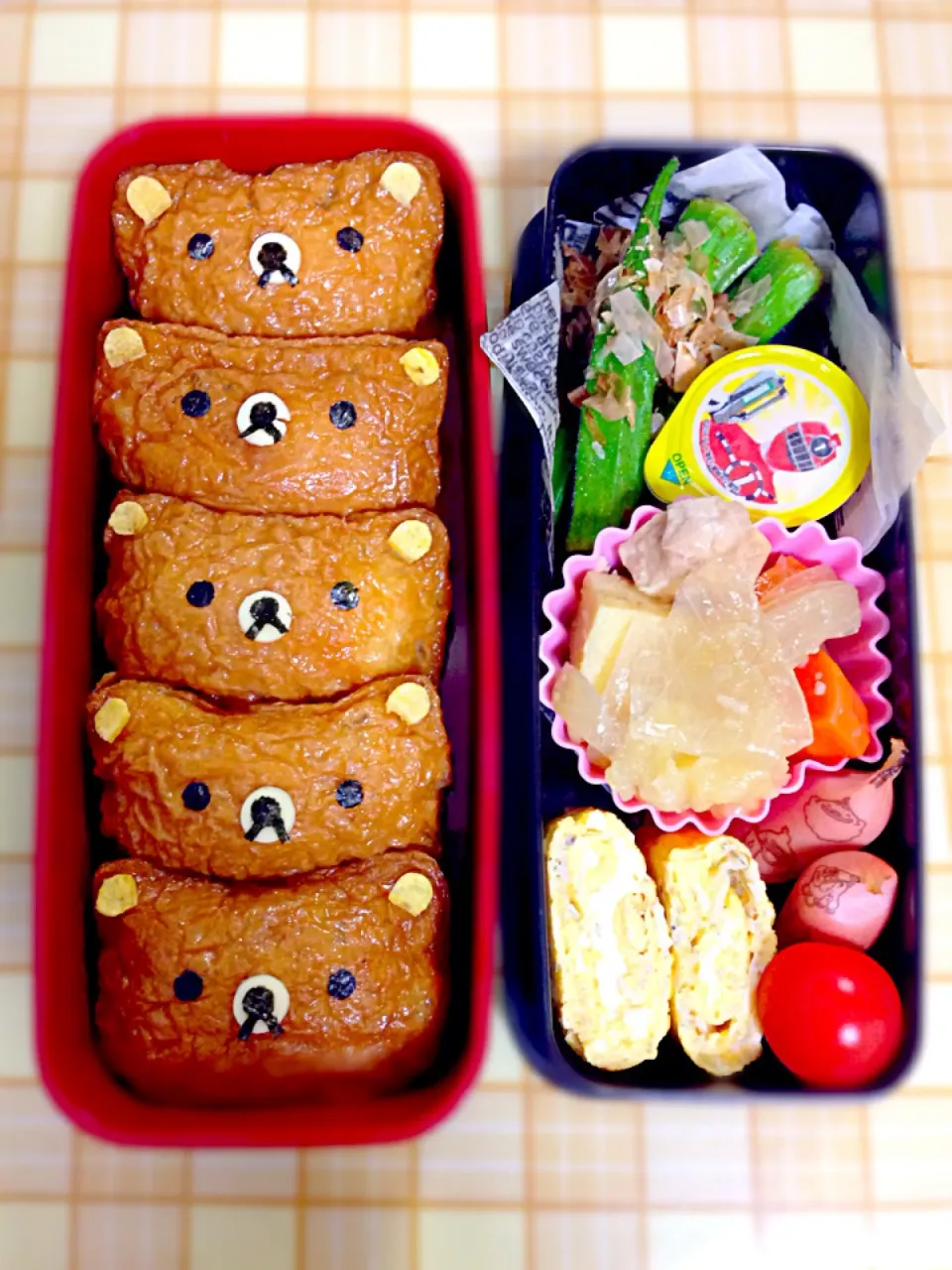 Snapdishの料理写真:リラックマ弁当（旦那用）|ぐっちさん