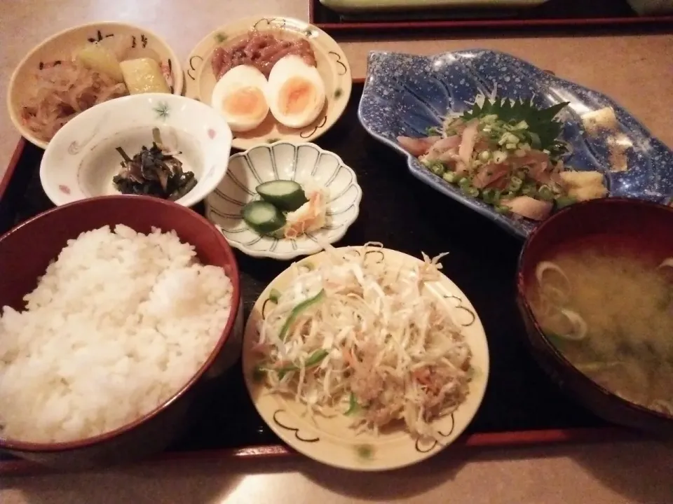 日本料理・香車の、地アジ叩き定食860円。|東京ライオンズさん