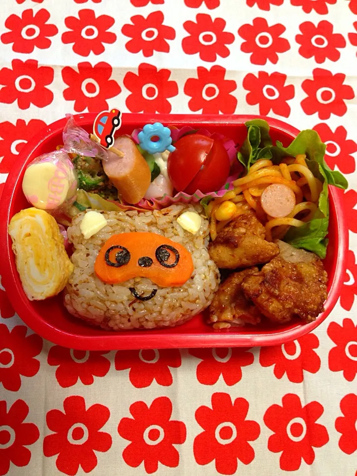 Snapdishの料理写真:ノンタンのブタさん弁当！リクエスト♡|mayuco.さん