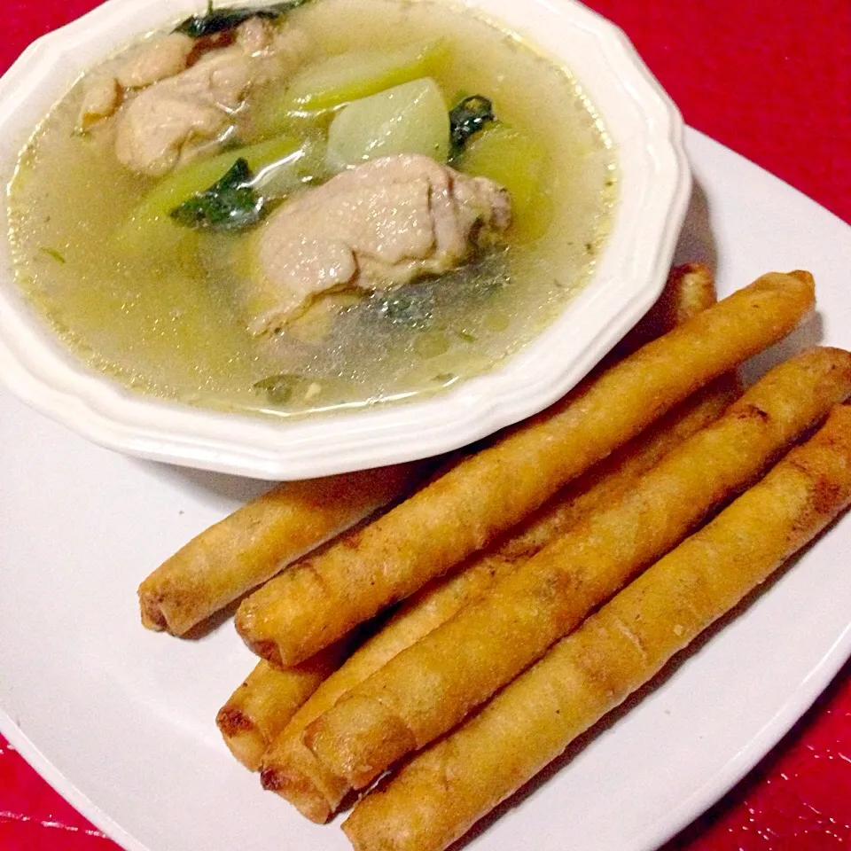 Chicken Tinola and Lumpiang Shanghai! Perfect for a cold rainy weather|iamfem05さん