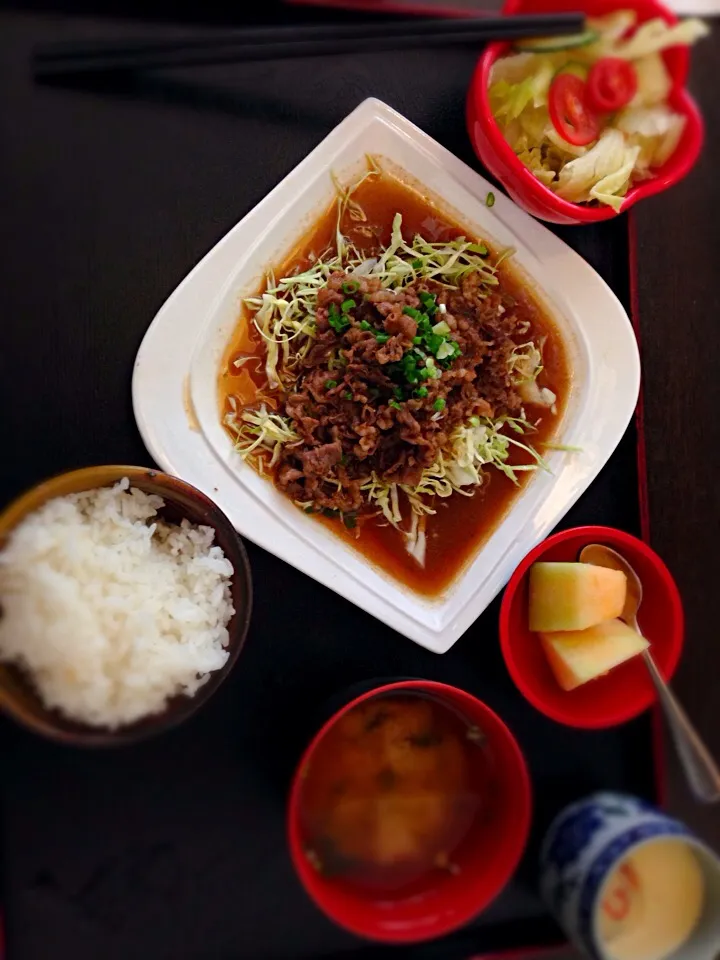 生姜牛肉定食|ctsukiさん