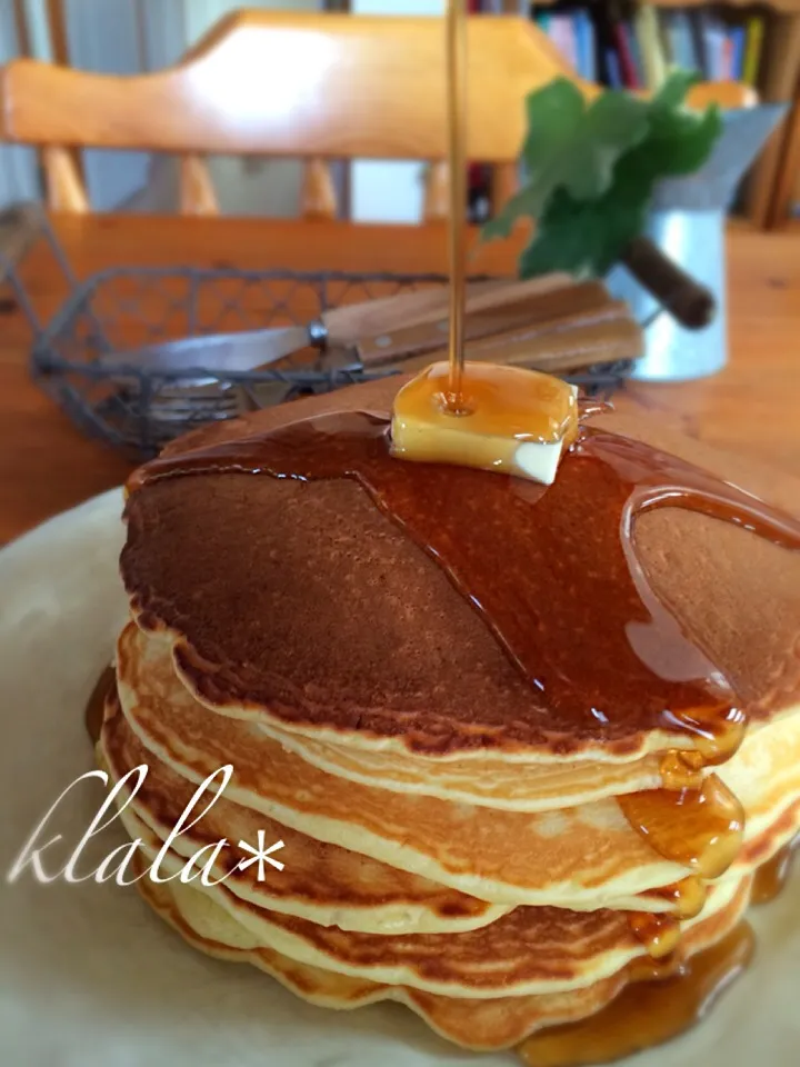 シンプルにホットケーキ❤️|くららさん