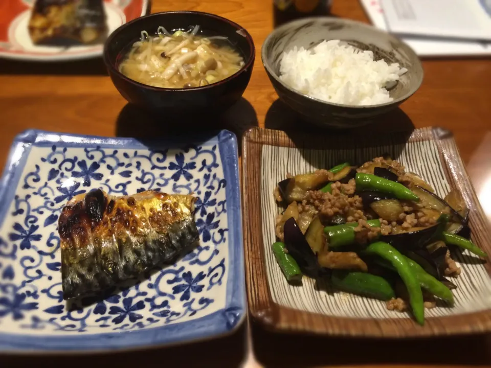 塩サバ 茄子とししとうの味噌炒め|Ayumi Taguchiさん