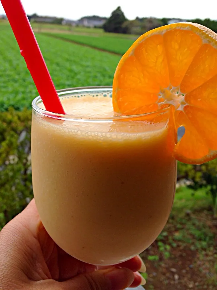 Orange banana smoothie|viviさん