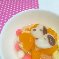 Snapdishの料理写真:スヌーピーふるーつぽんち|よっしーさん