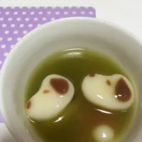 Snapdishの料理写真:スヌーピー抹茶|よっしーさん